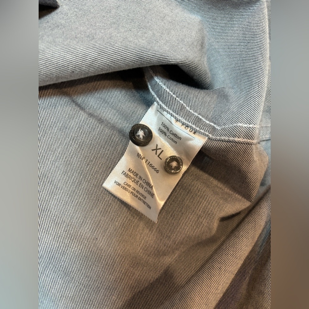 Five Four Button-Down Collar Button Front Long Sl… - image 5